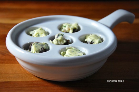 escargots ready to bake