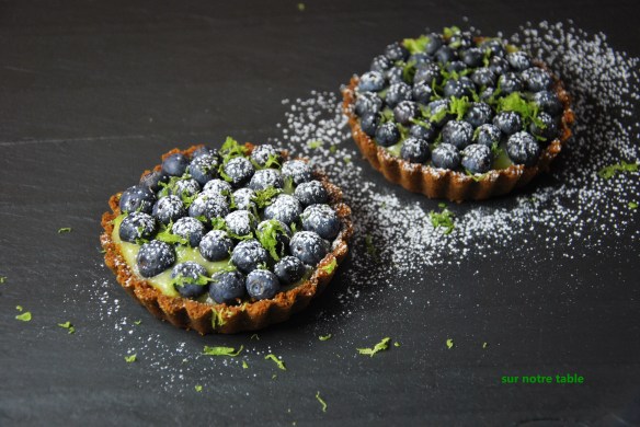blueberry lime tartlets
