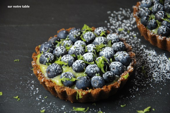 blueberry lime tartlet